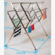 Maxi stainless steel clothes airer drying rack dimesions